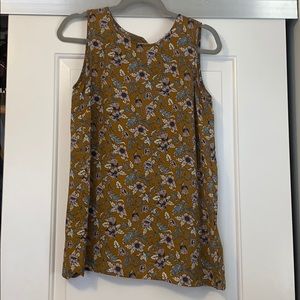 Pleione sleeveless rust colored blouse size XS